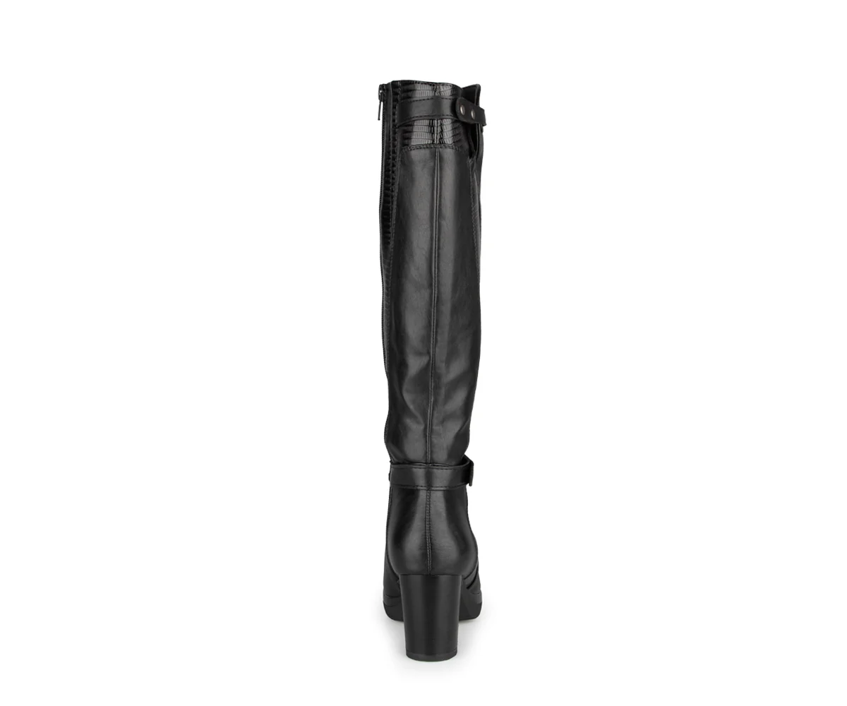 Added - Bottes longues noires Alberto pour femmes - Image 5