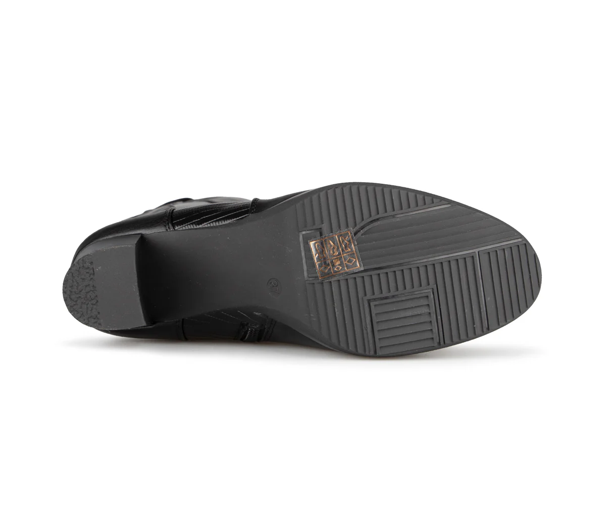 Added - Bottes longues noires Alberto pour femmes - Image 6