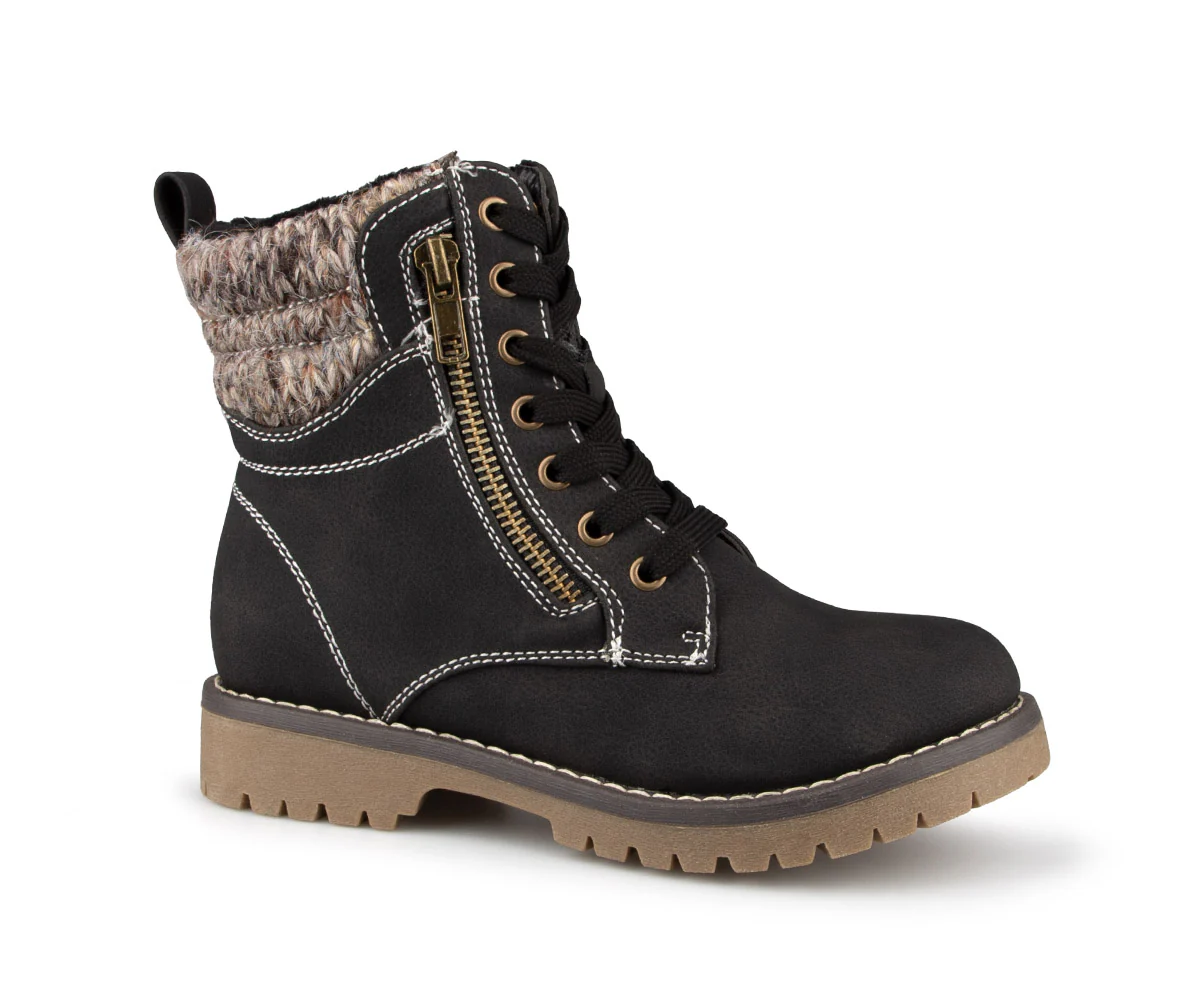 Amaterasu - Bottes d'automne noires Alberto pour filles - Image 2