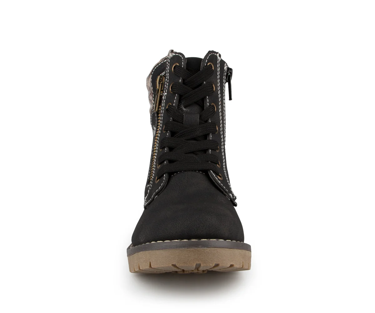 Amaterasu - Bottes d'automne noires Alberto pour filles - Image 4