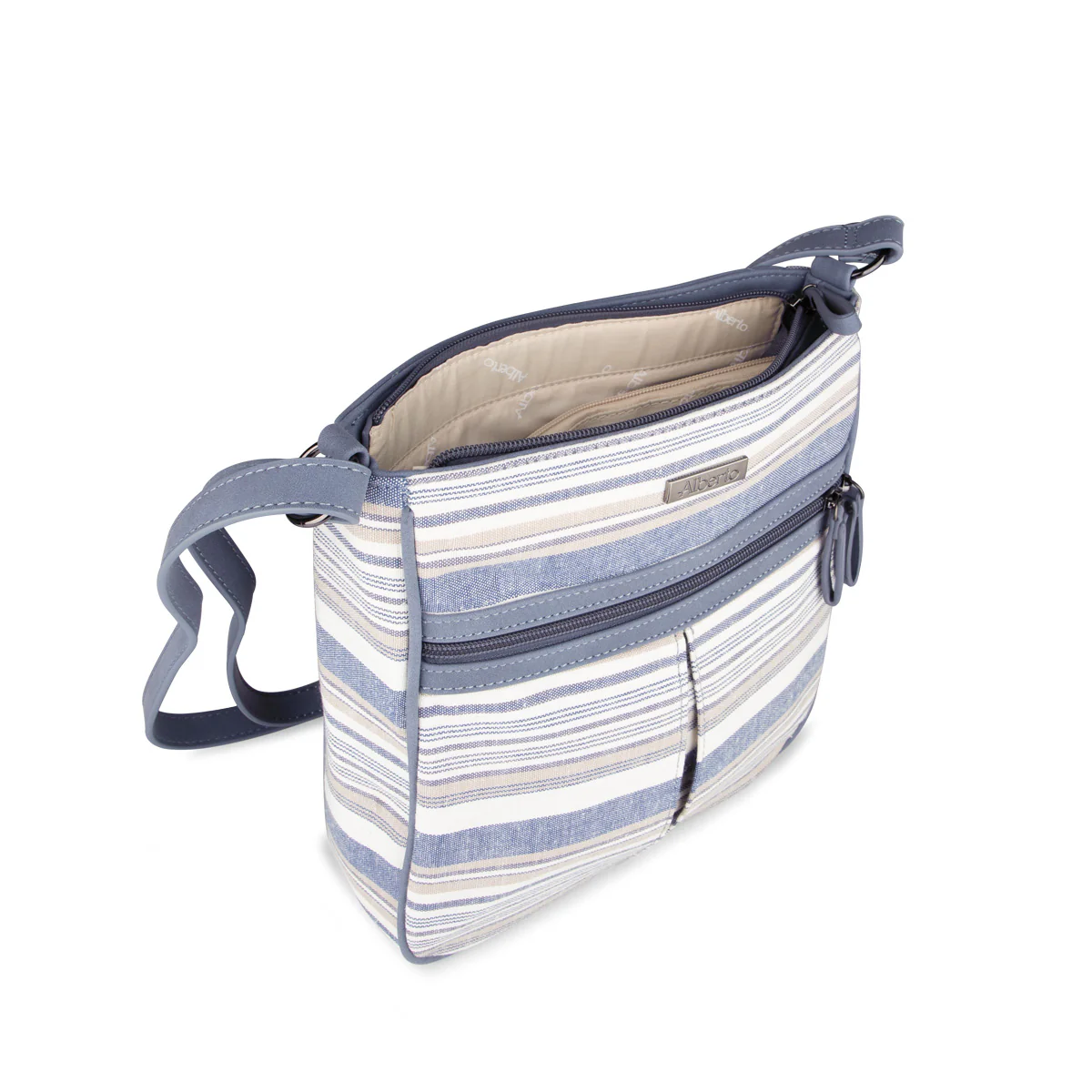 Aralia - Sac à main bleu Alberto pour femmes - Image 3
