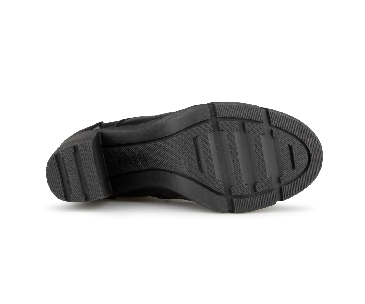 Banana - Bottes noires à talons hauts Alberto pour femmes - Image 6