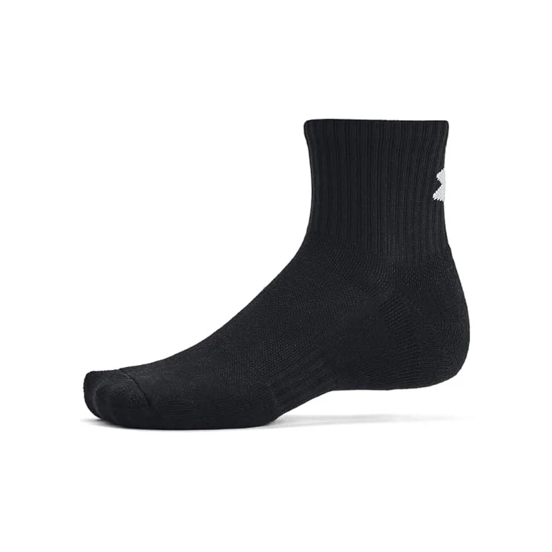 Bas courts Under Armour pour hommes - QUART TRAINING COTTON - Image 4