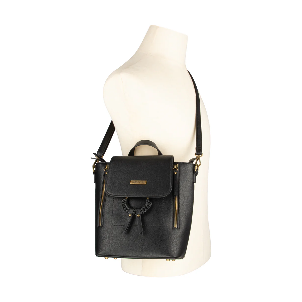 Beata - Sac à dos en cuir synthétique Alberto pour femmes - Image 4