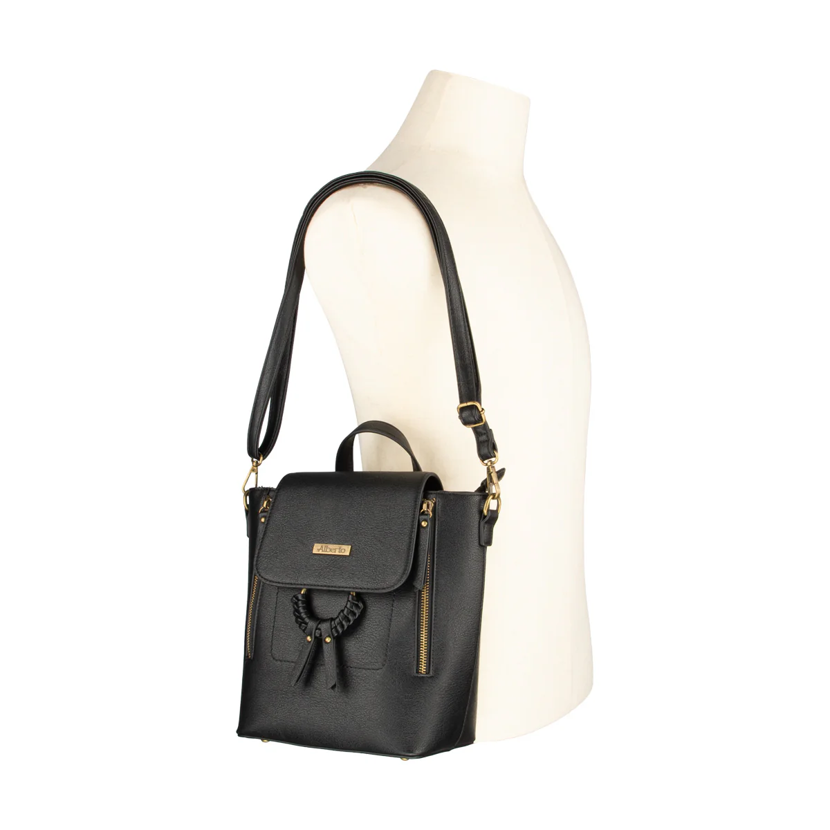 Beata - Sac à dos en cuir synthétique Alberto pour femmes - Image 5