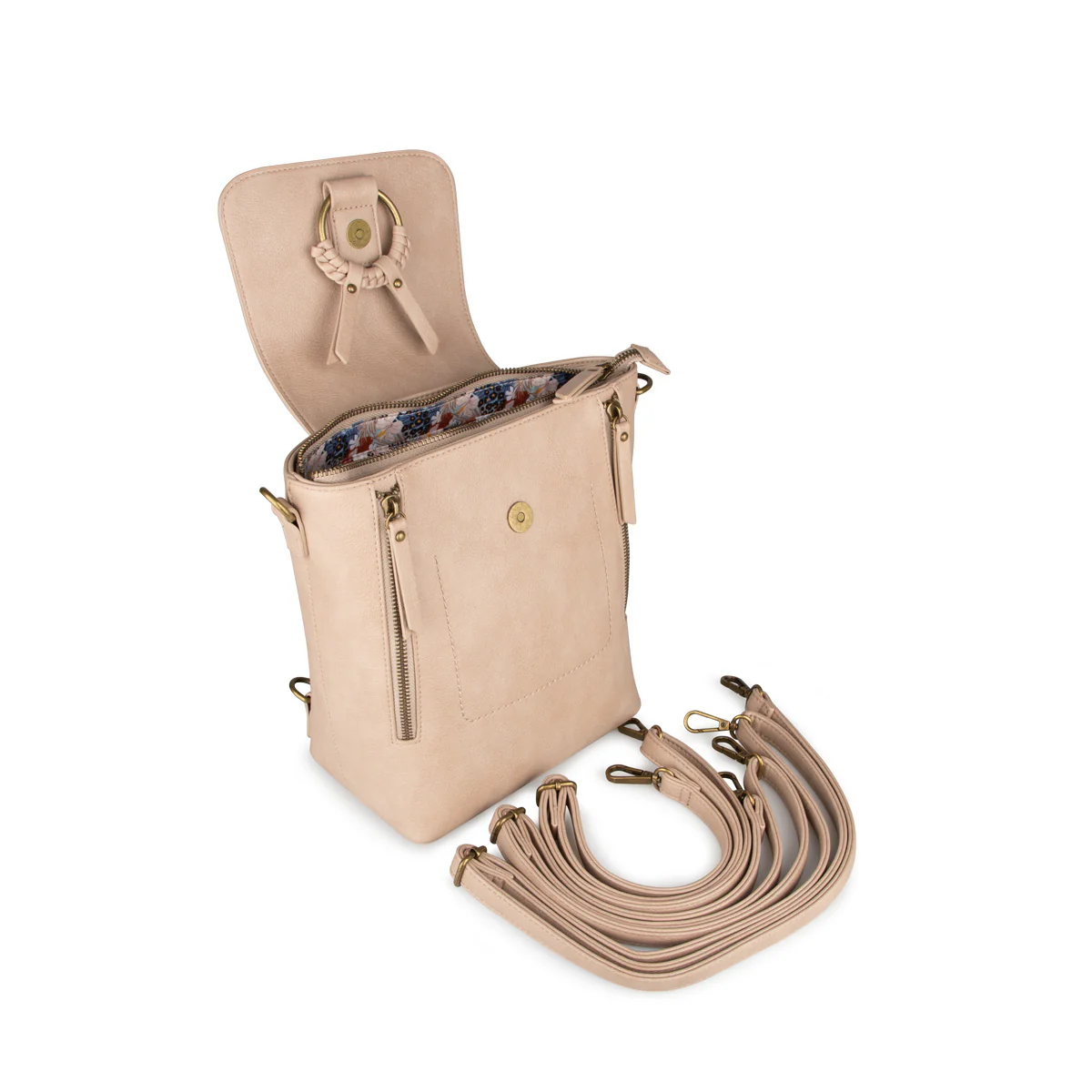 Beata - Sac à dos en cuir synthétique Alberto pour femmes - Image 9