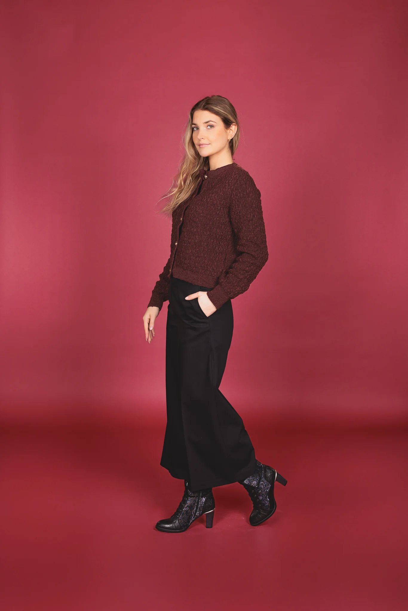 Bottes Ă talon haut Alberto pour femmes - DWANA - Image 3