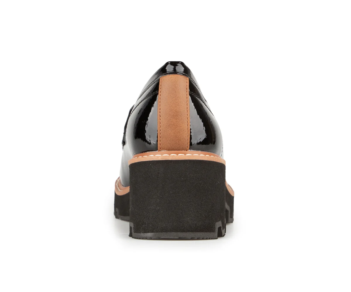 Soulier noir style mocassin Alberto pour femmes - ESPOSITO - Image 4