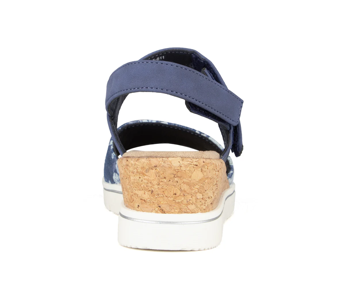 Sandales à talon compensé Alberto pour femmes - ESTELA - Image 4