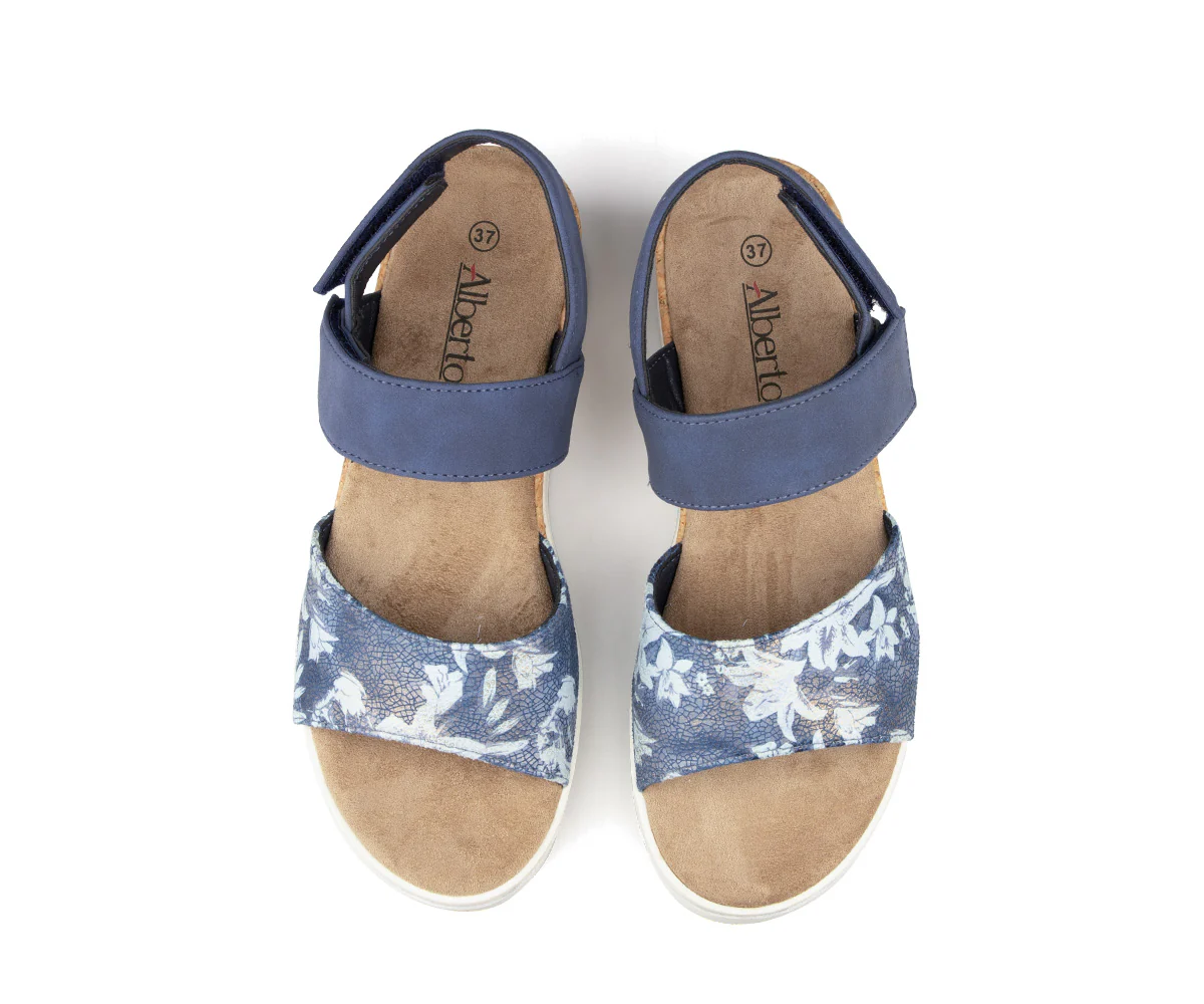 Sandales à talon compensé Alberto pour femmes - ESTELA - Image 7