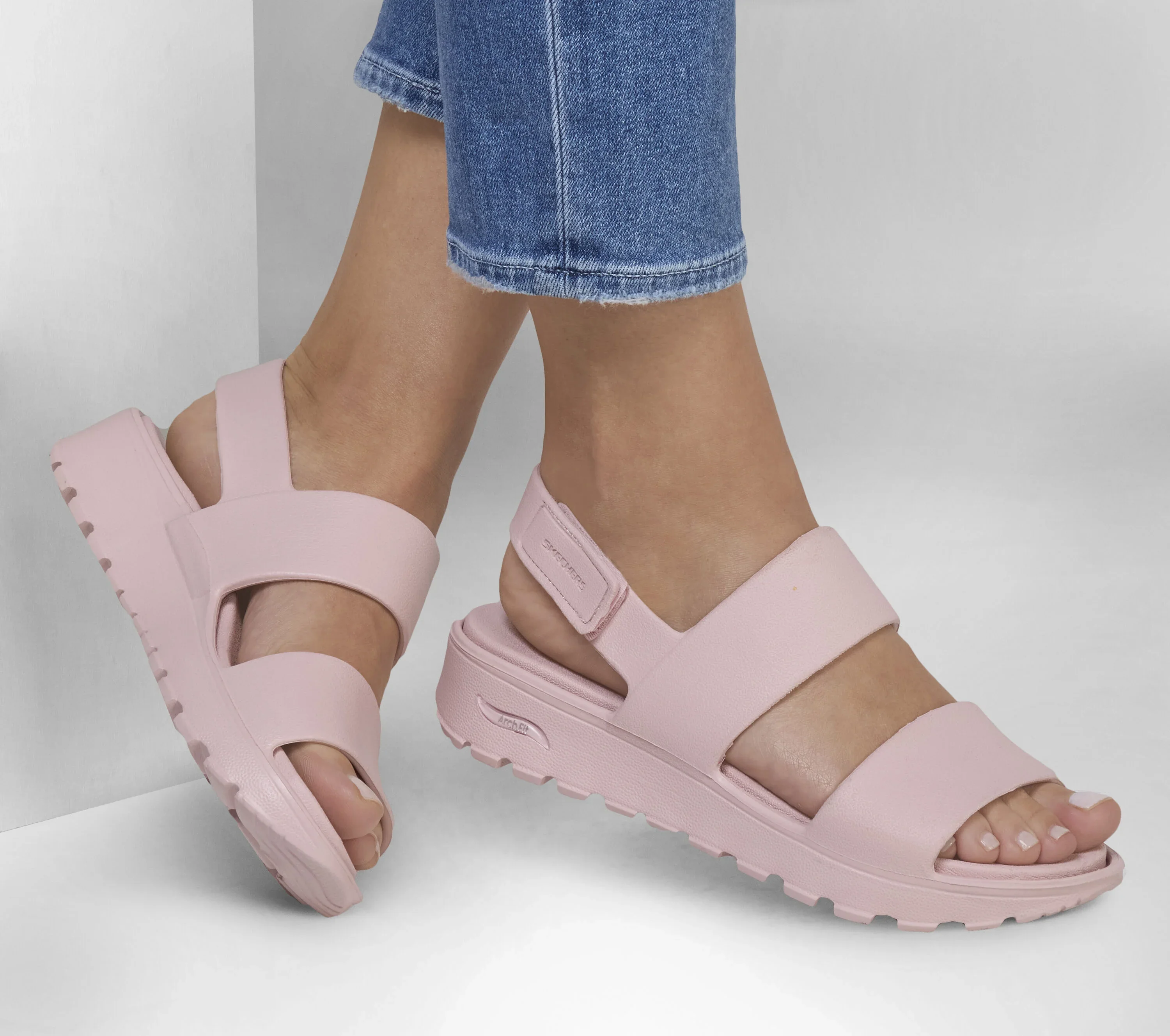 Sandales à talon compensé Skechers pour femmes - Foamies arch fit footsteps - Image 19