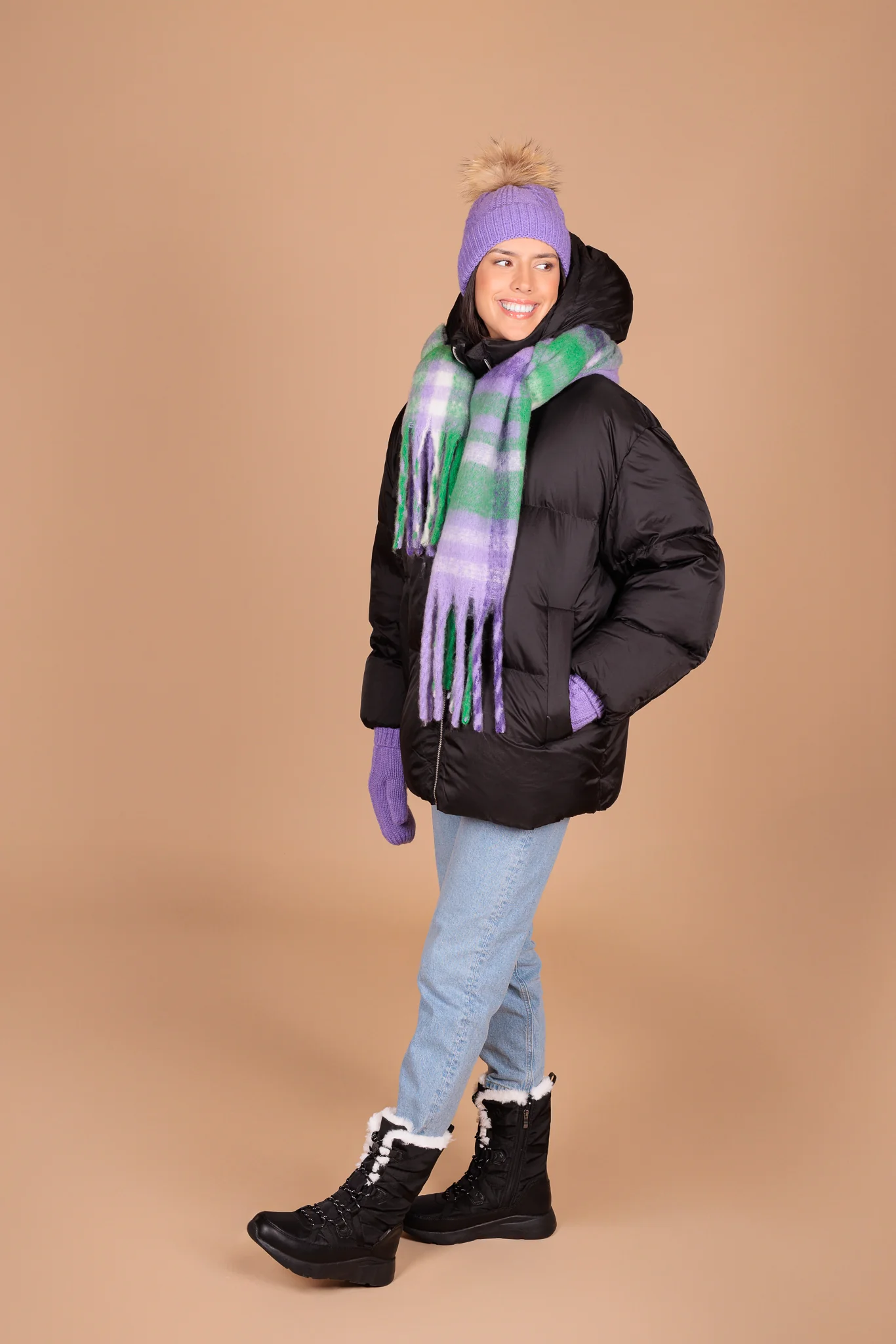 Foulard coloré Alberto pour femmes - BOULOU - Image 3
