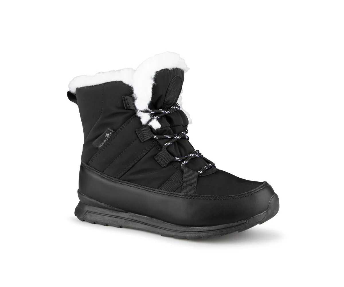 Fujisu - Bottes d'hiver noires Blue Rocky pour filles - Image 2