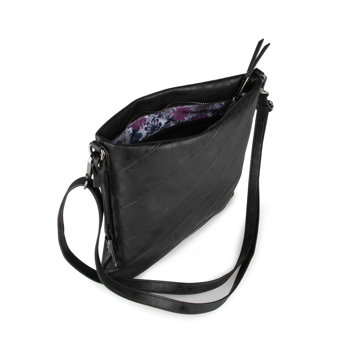 Sac à bandoulière Alberto pour femmes - FUSCIA - Image 3