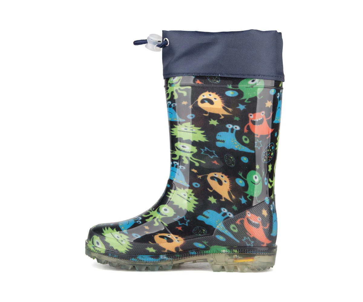 Bottes de pluie Blue Rocky garçons avec lumières – JOOKIBA - Image 3