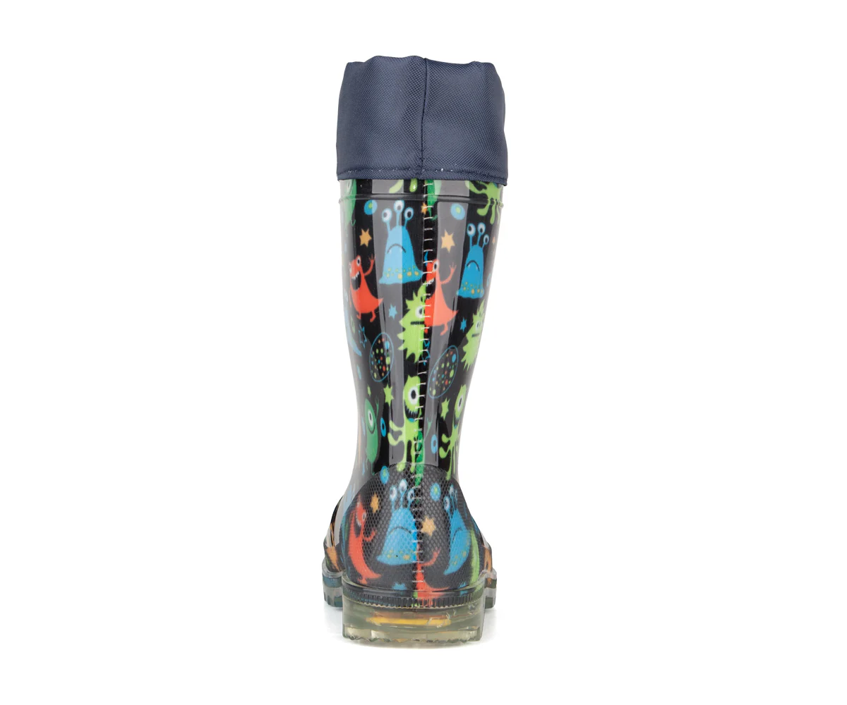 Bottes de pluie Blue Rocky garçons avec lumières – JOOKIBA - Image 4