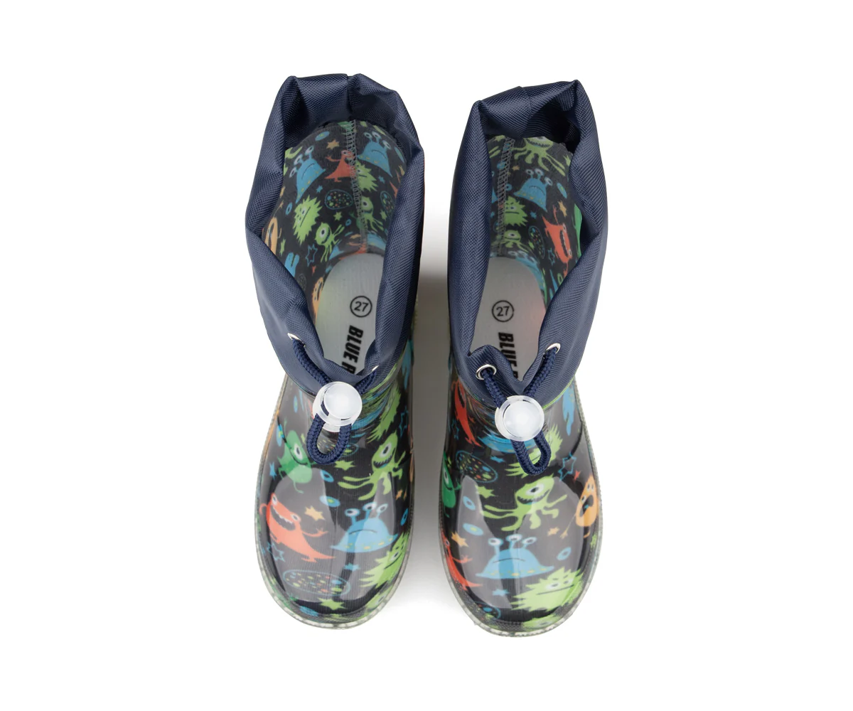 Bottes de pluie Blue Rocky garçons avec lumières – JOOKIBA - Image 7