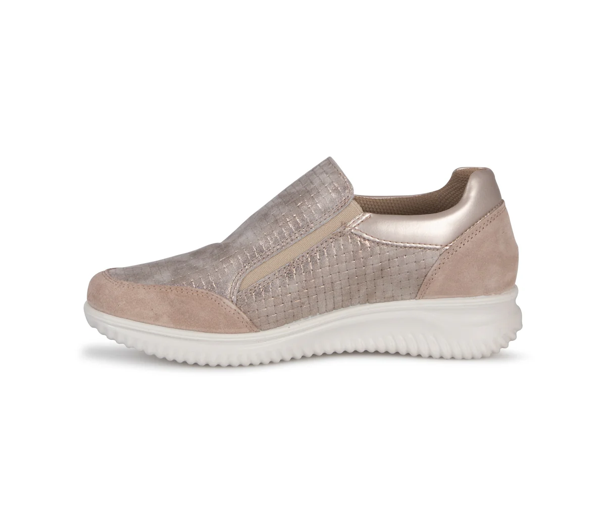 Kayla zip slip on - Flâneurs en cuir Imac pour femmes - Image 3