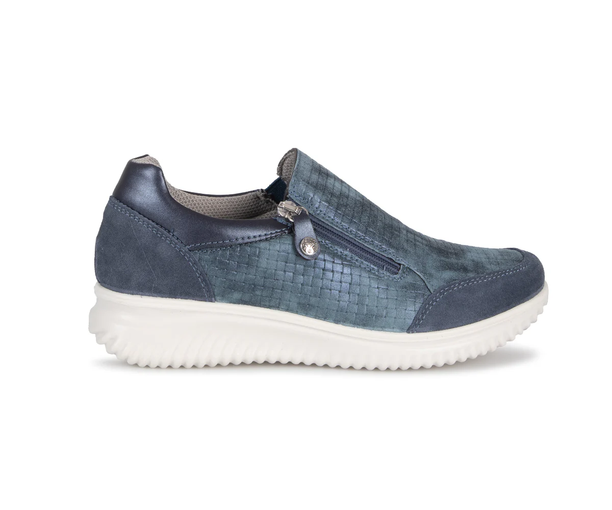 Kayla zip slip on - Flâneurs en cuir Imac pour femmes - Image 7