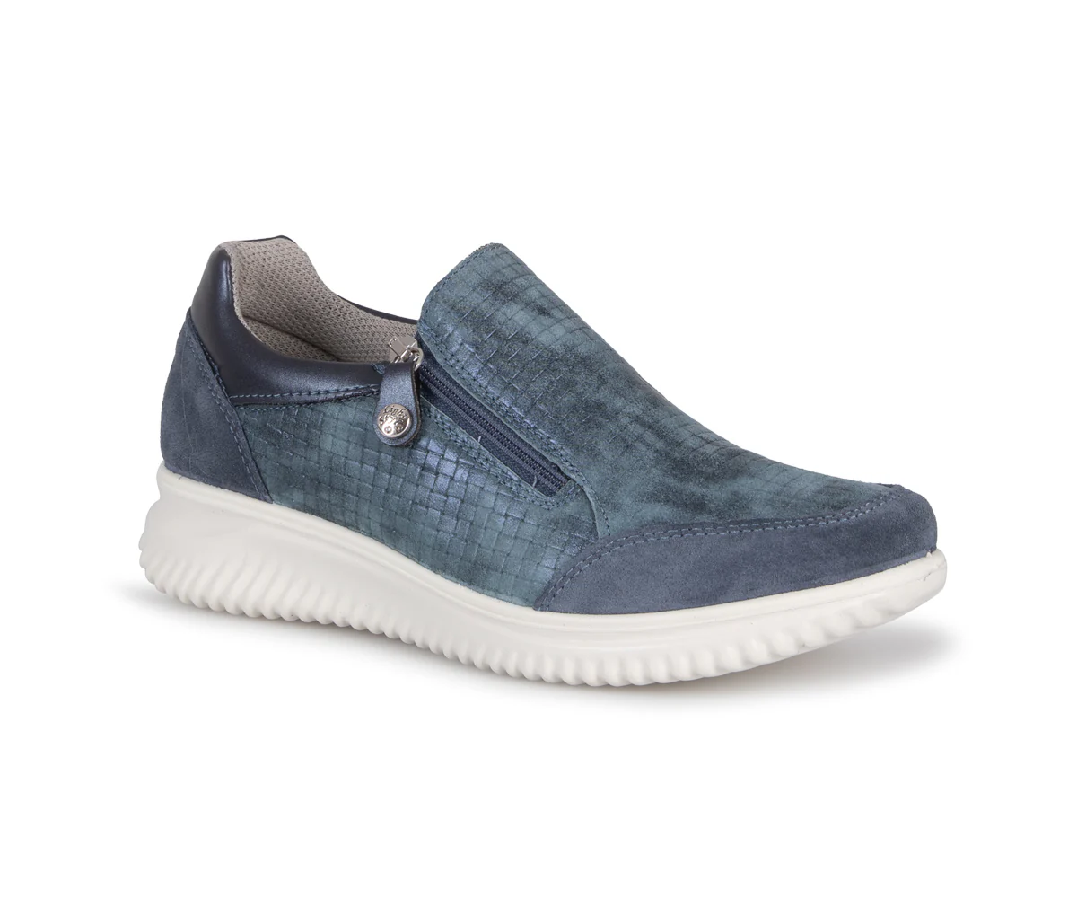 Kayla zip slip on - Flâneurs en cuir Imac pour femmes - Image 8