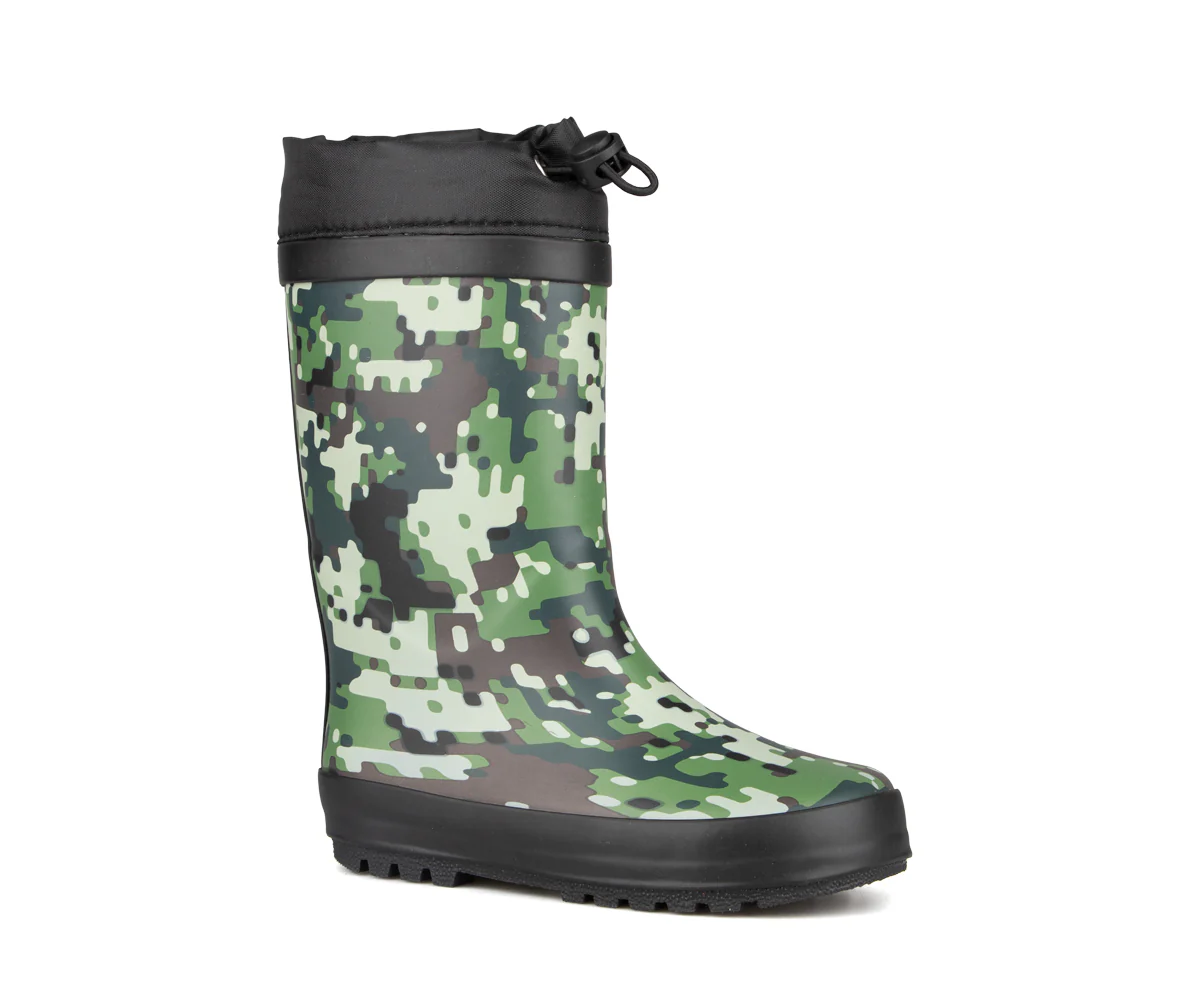 Bottes de pluie Blue Rocky garçons motif camouflage – LILE COLLAR