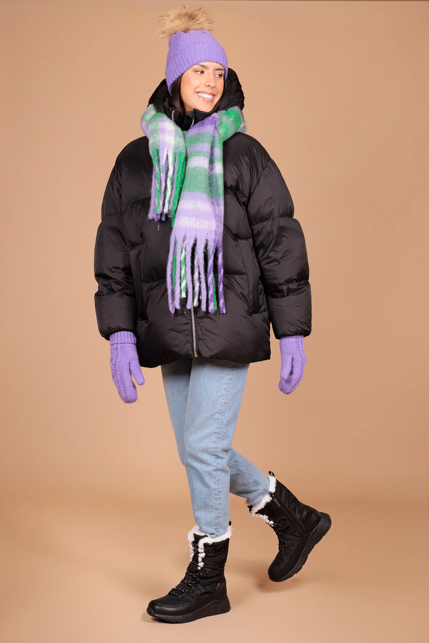 Mitaine colorée Alberto pour femmes - COOFY - Image 3