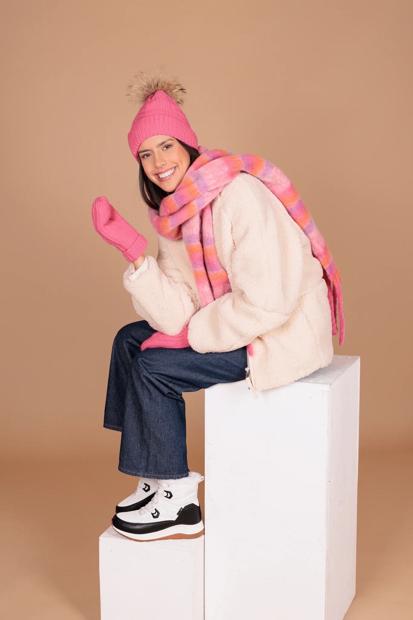 Mitaine colorée Alberto pour femmes - COOFY - Image 6