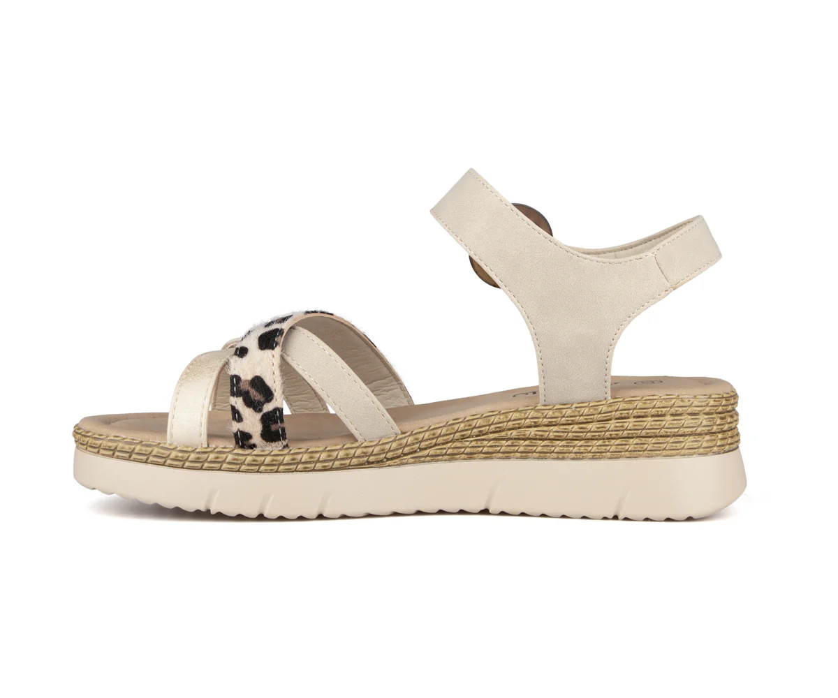 Sandales à fermeture velcro Alberto pour femmes - NEDITH - Image 3