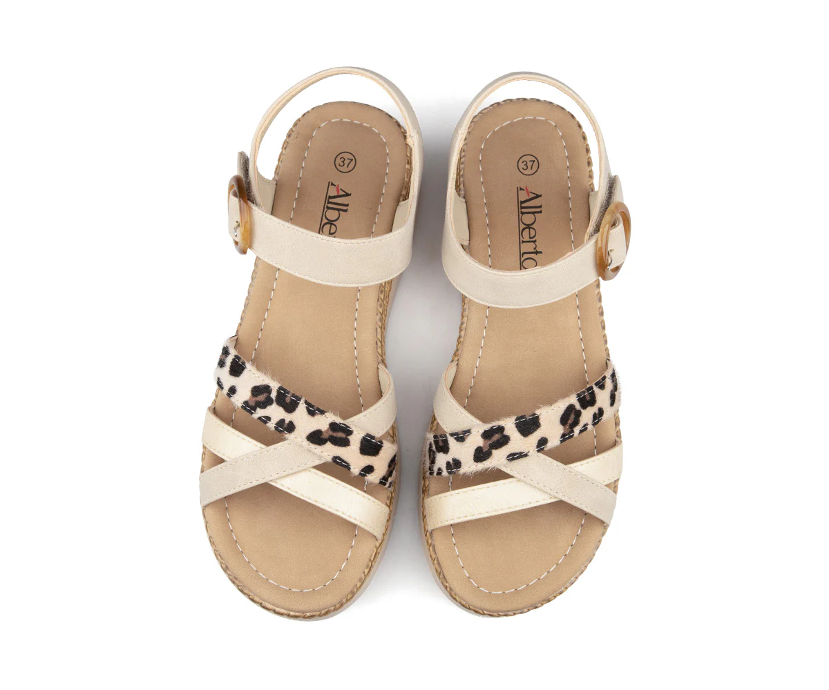 Sandales à fermeture velcro Alberto pour femmes - NEDITH - Image 7