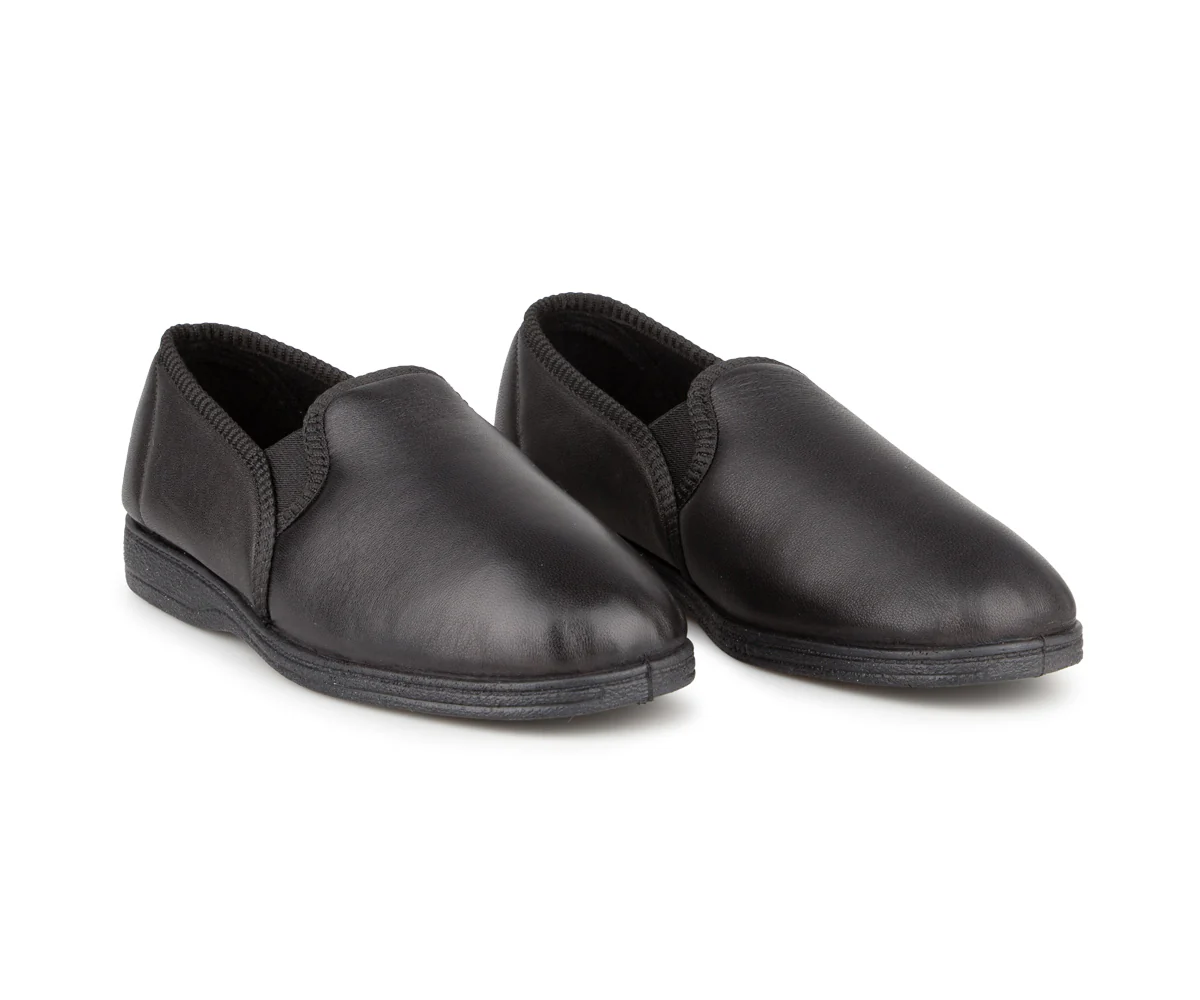Pantoufles ComfortCare en cuir pour hommes - REALITY - Image 6