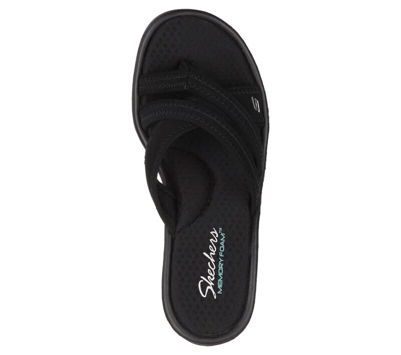 Sandales noires Skechers pour femmes - Rumblers young - Image 2