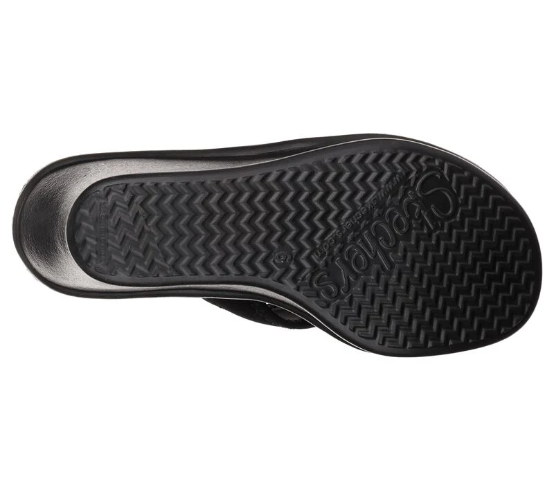 Sandales noires Skechers pour femmes - Rumblers young - Image 3