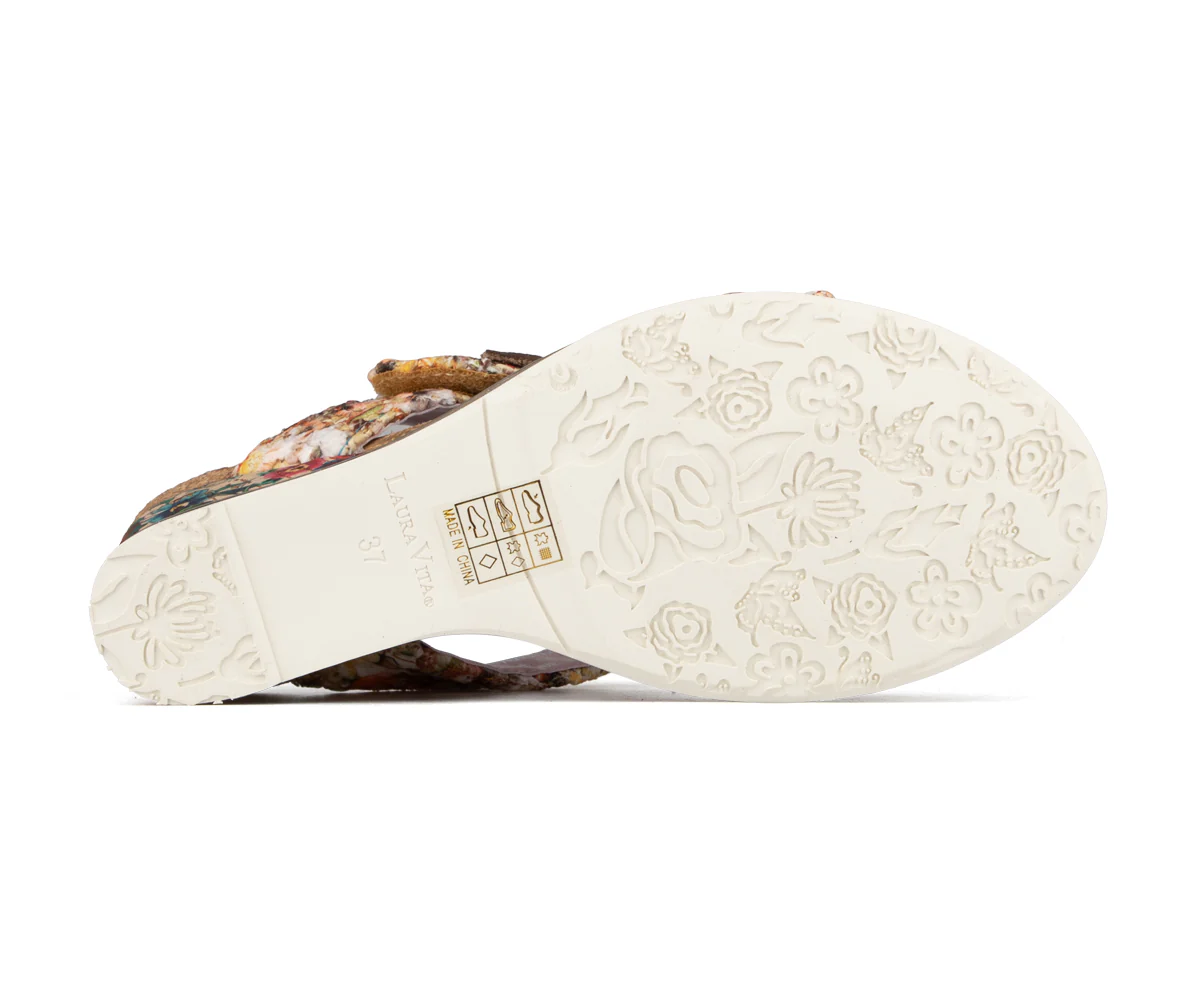 Sandales à talon compensé Laura Vita pour femmes - SAKO - Image 5