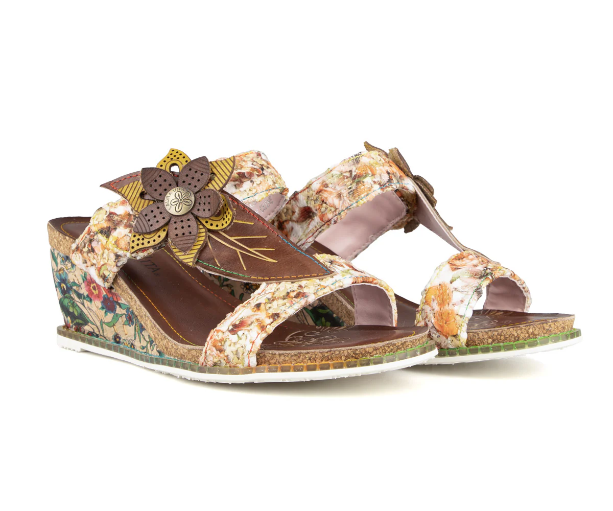 Sandales à talon compensé Laura Vita pour femmes - SAKO - Image 6