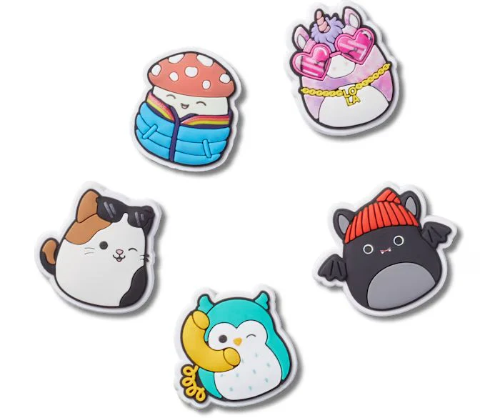 Ensemble de 5 breloques Jibbitz™ pour Crocs - SQUISHMALLOWS