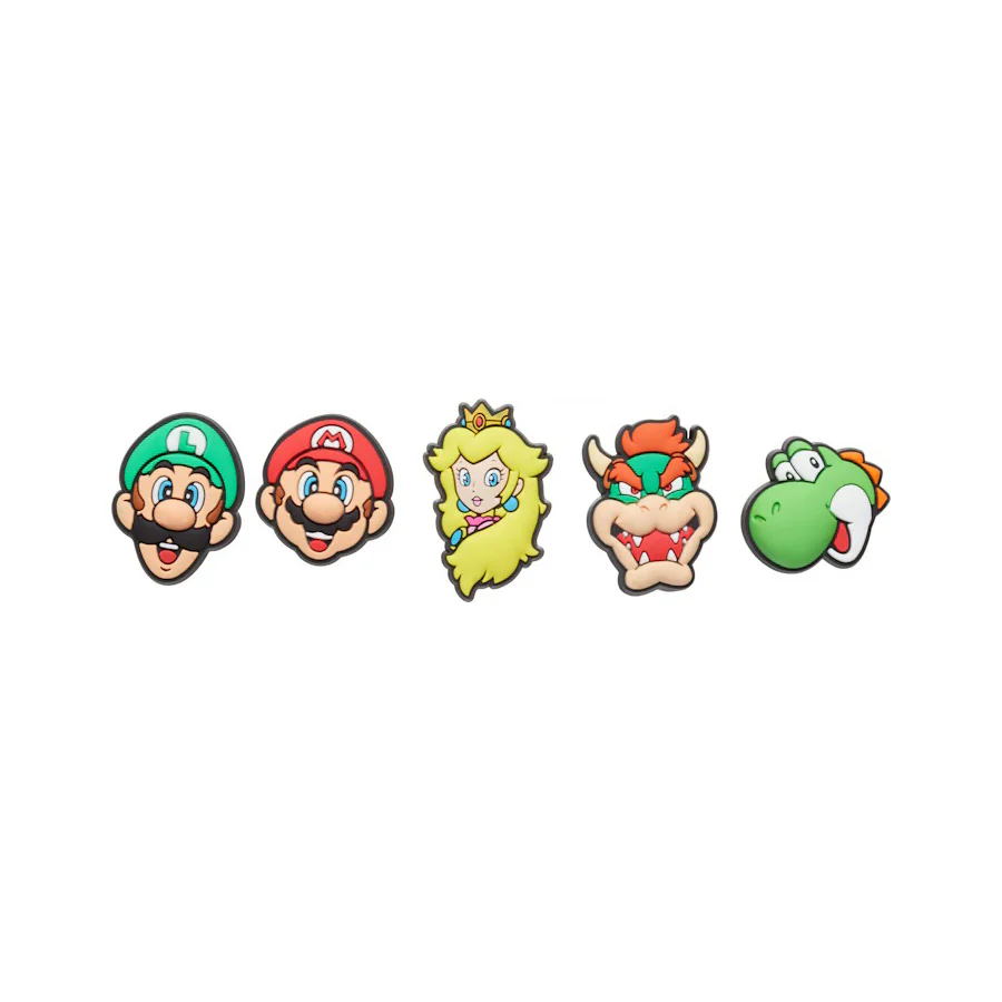 Ensemble de 5 breloques Jibbitz™ pour Crocs - SUPER MARIO
