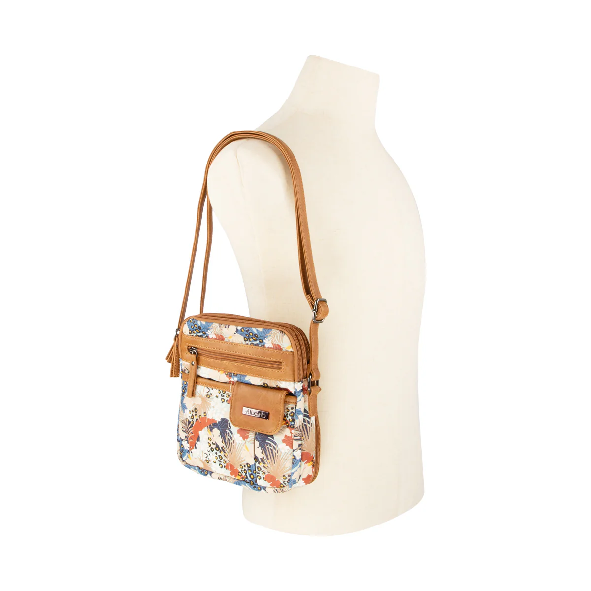 Trifasciata - Sac à main à 3 compartiments Alberto pour femmes - Image 4