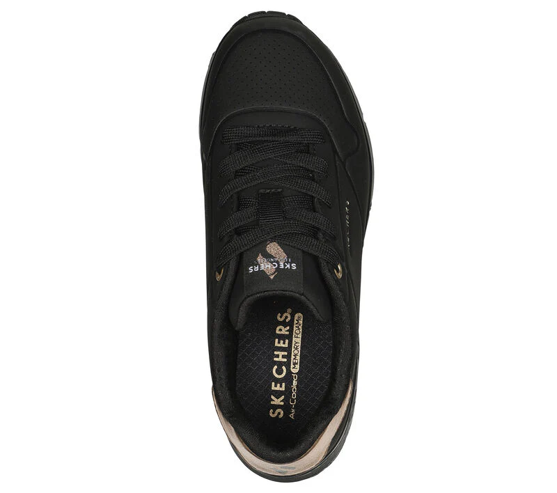 Uno gen1 shimmer away - Chaussures noires Skechers pour filles - Image 3