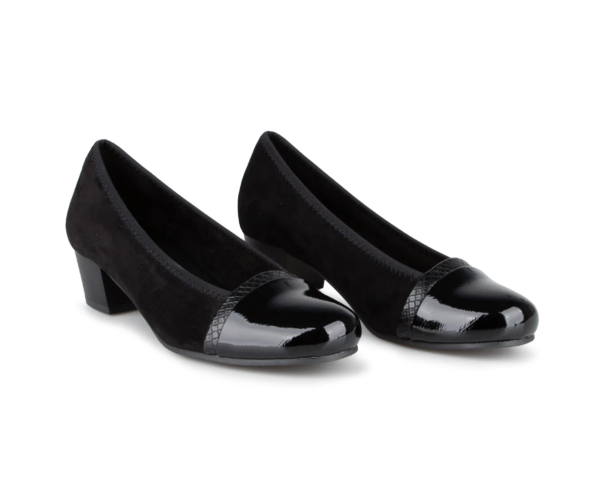 Souliers noir Alberto pour femmes - WENLYN - Image 6